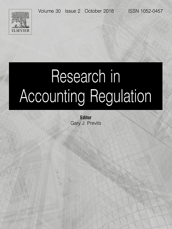 Go to journal home page - Research in Accounting Regulation
